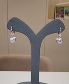 IGI Certified 4CTW Lab Grown Diamond Hoop Earrings | 14K Gold Dangles