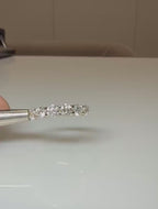 14K Gold Lab Grown Diamond Wedding Band | Half Eternity Promise Ring