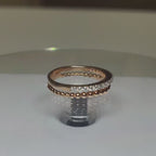 14K Gold Lab Grown Diamond Wedding Band: Half Eternity Stacking Ring