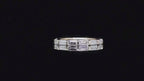 Baguette Cut Lab Grown Diamond Wedding Band | 14K Solid Gold Eternity Ring | SGL Certified