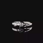 14K Gold Lab Grown Diamond Ring | Handmade Engagement Band, SGL Certified