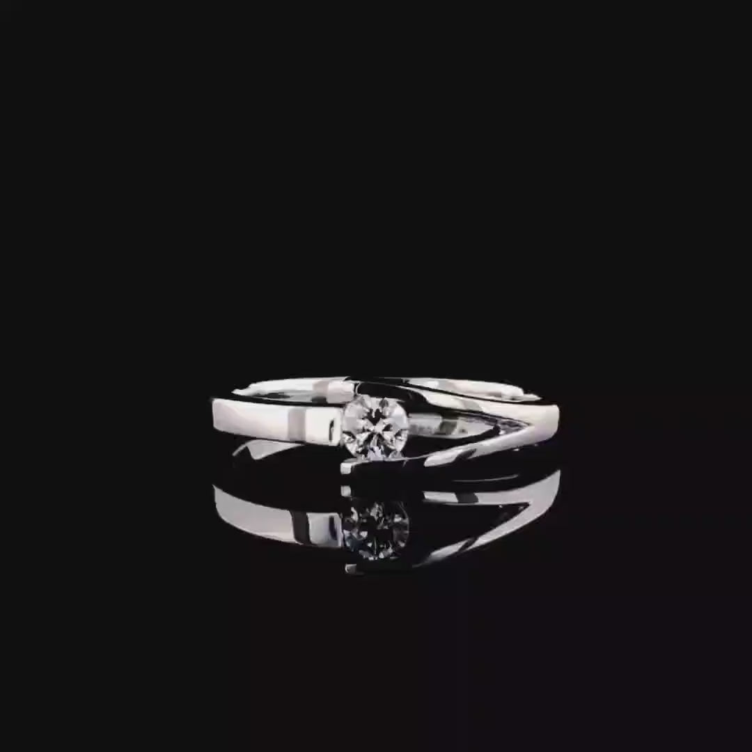 14K Gold Lab Grown Diamond Ring | Handmade Engagement Band, SGL Certified