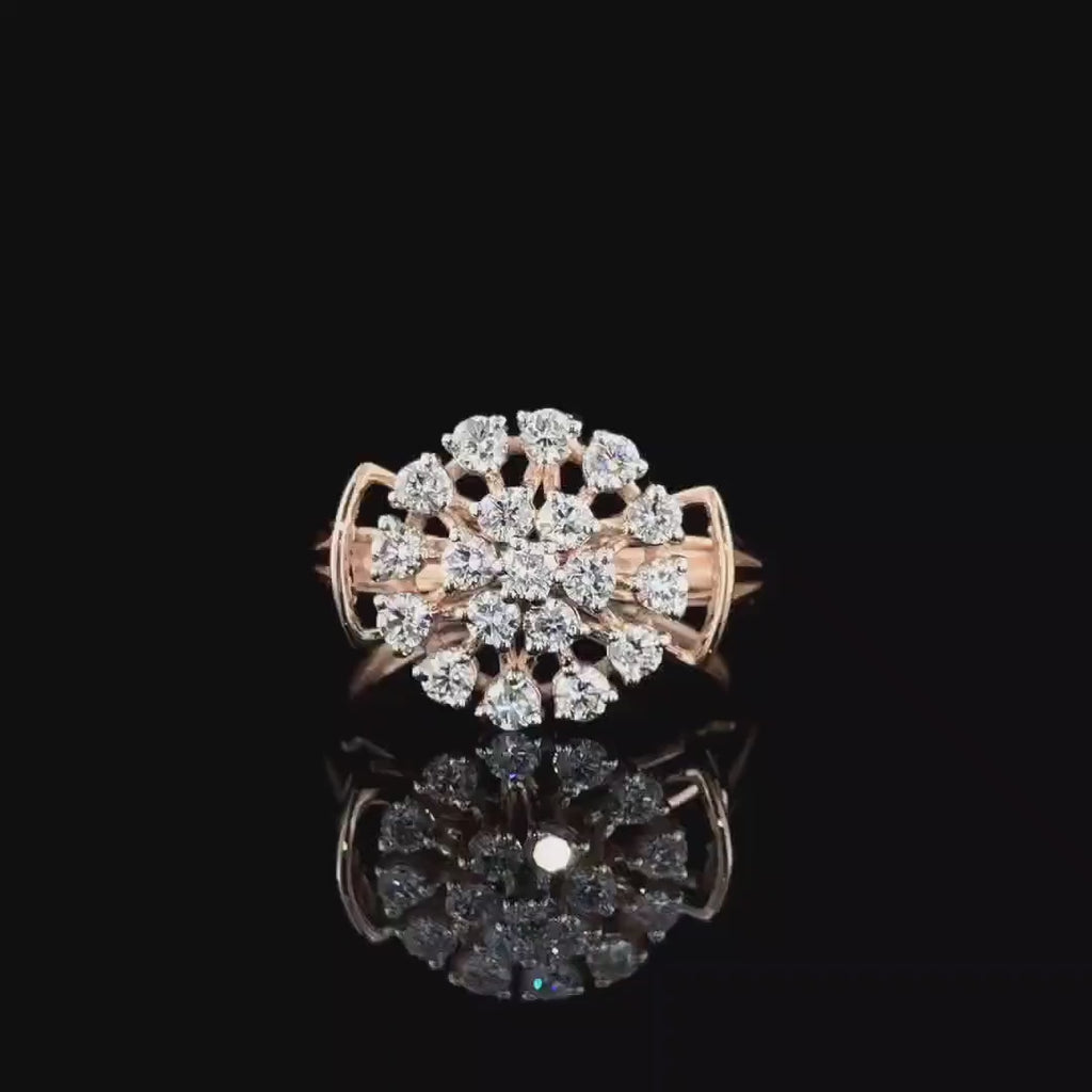 Lab Grown Diamond 14K Gold Ring | .40 Carat Round, Statement Jewelry