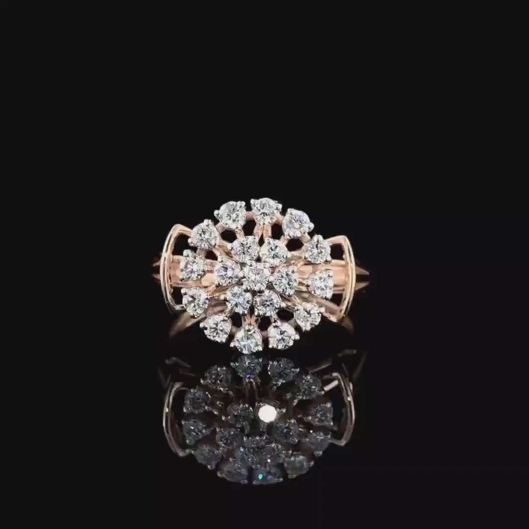 Lab Grown Diamond 14K Gold Ring | .40 Carat Round, Statement Jewelry