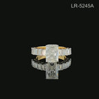 3.50Ct Radiant Lab Diamond Ring | Emerald Cut, 14K Gold, SGL Certified