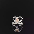 Intense Orange Lab Grown Diamond Engagement Ring | 14k Gold