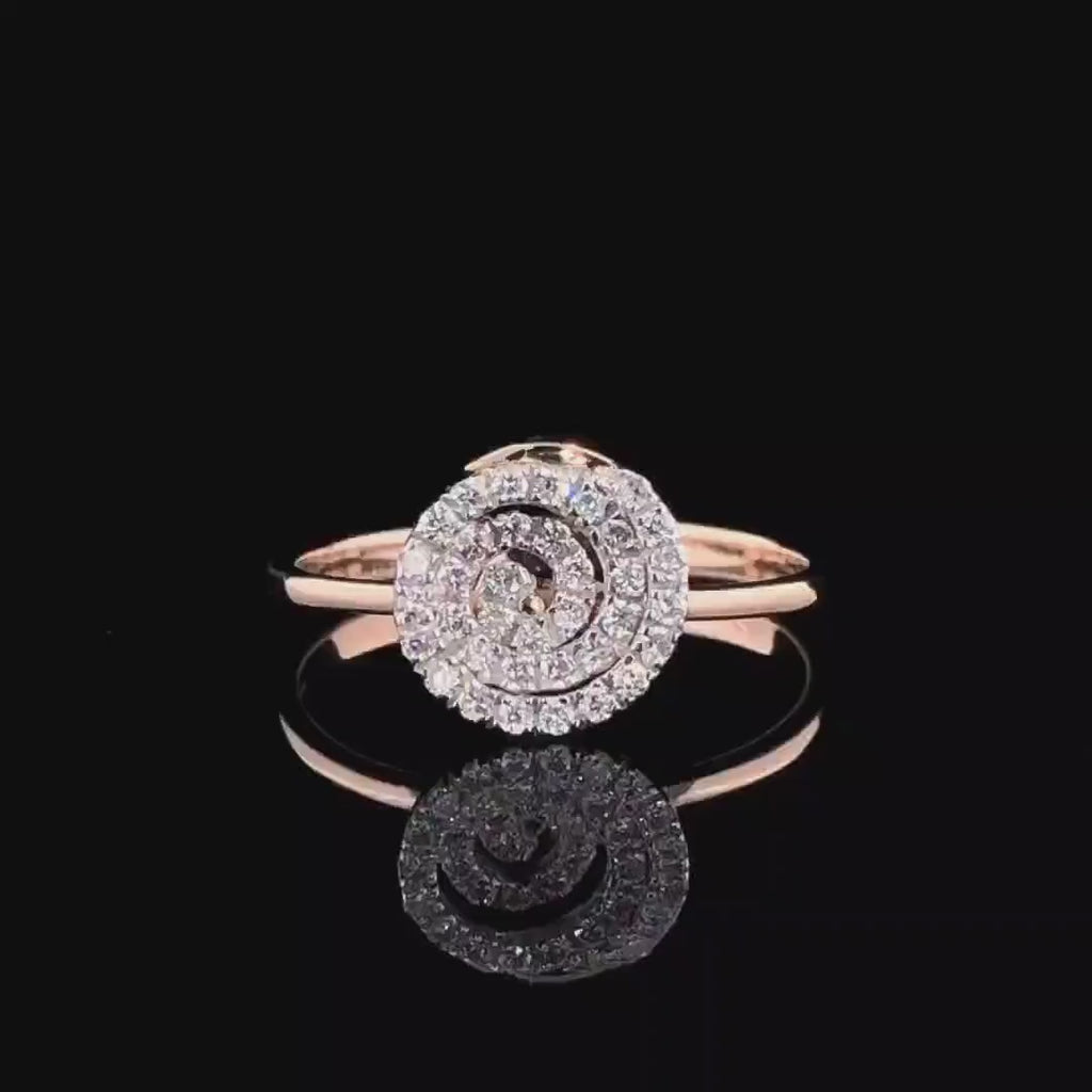 Lab Grown Diamond Ring | 14K Solid Gold, Round Cut, EF VVS VS