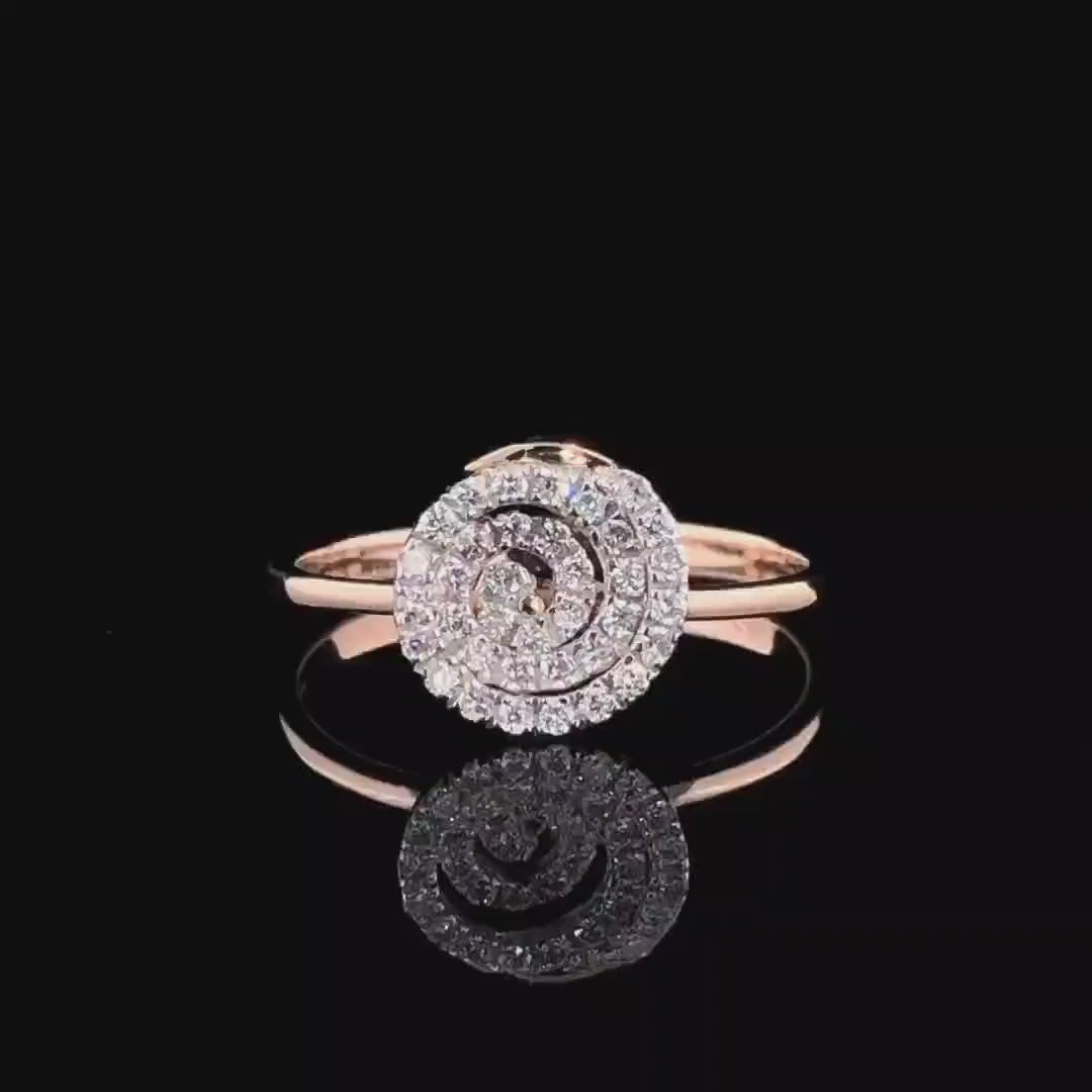 Lab Grown Diamond Ring | 14K Solid Gold, Round Cut, EF VVS VS