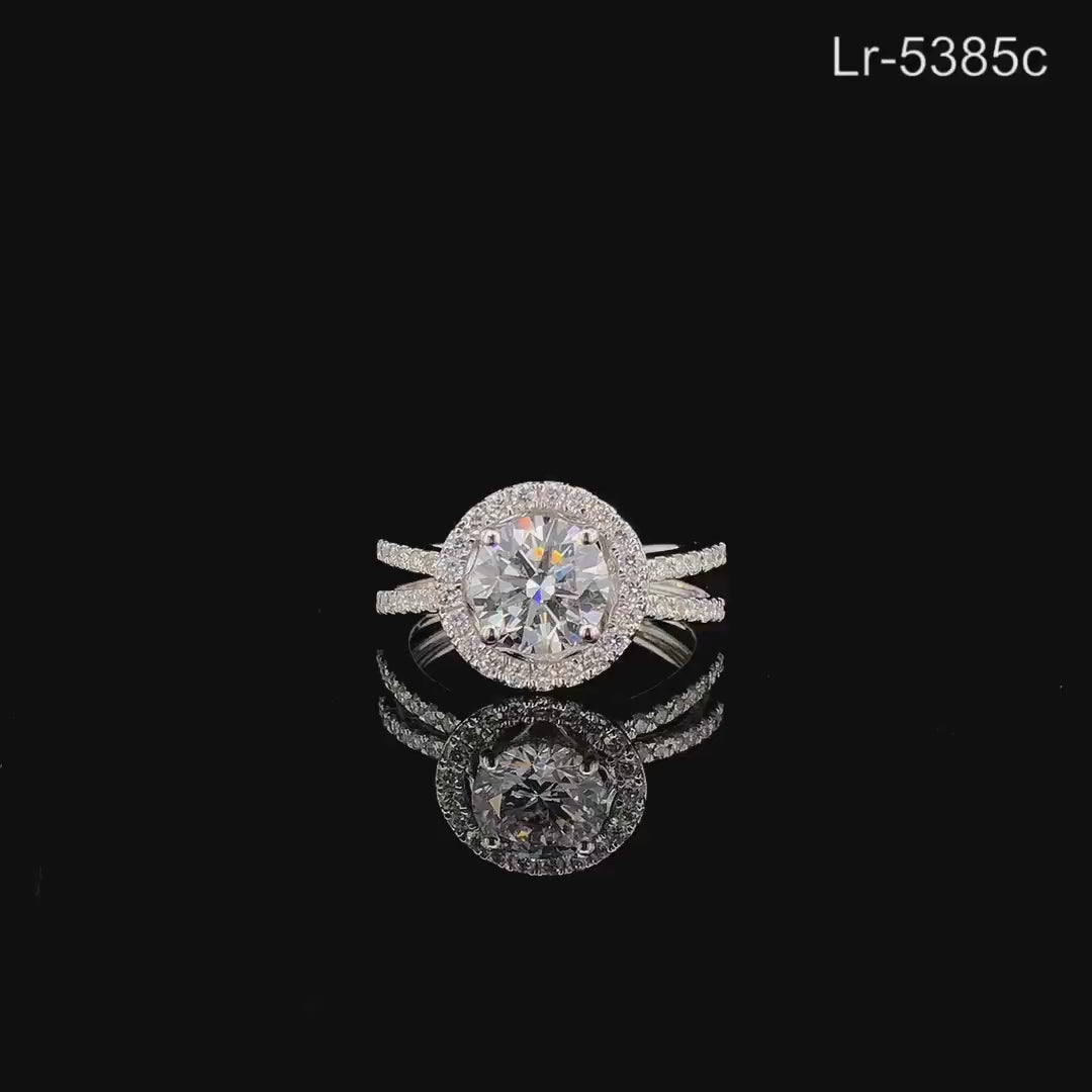 IGI Certified 2 Carat Lab Grown Diamond Engagement Ring - 14K Solid Gold