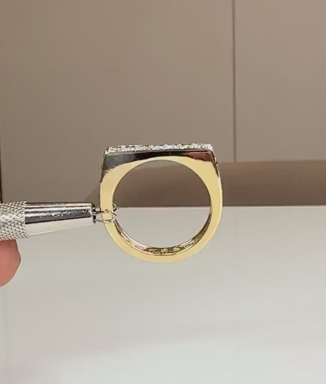 14K Solid Gold Full Eternity Band | Lab-Grown Diamond Wedding Ring