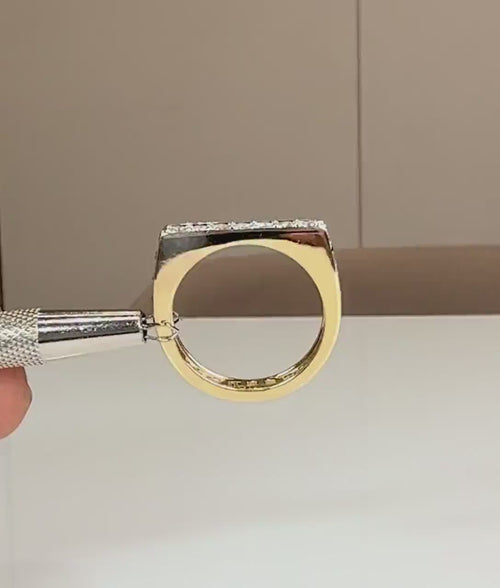 14K Solid Gold Full Eternity Band | Lab-Grown Diamond Wedding Ring