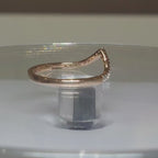Lab Grown Diamond Pavé V Ring | 14K Gold Wedding Band