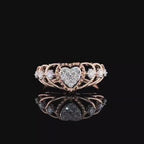 14K Gold Heart Ring | Lab Grown Diamond Statement Ring