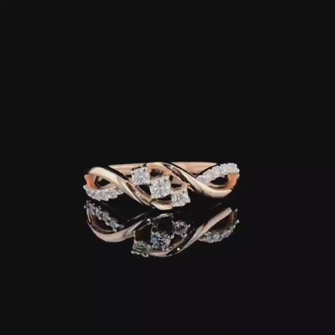 Lab Grown Diamond Ring | 14K Gold, Round Cut (0.30 Carat)