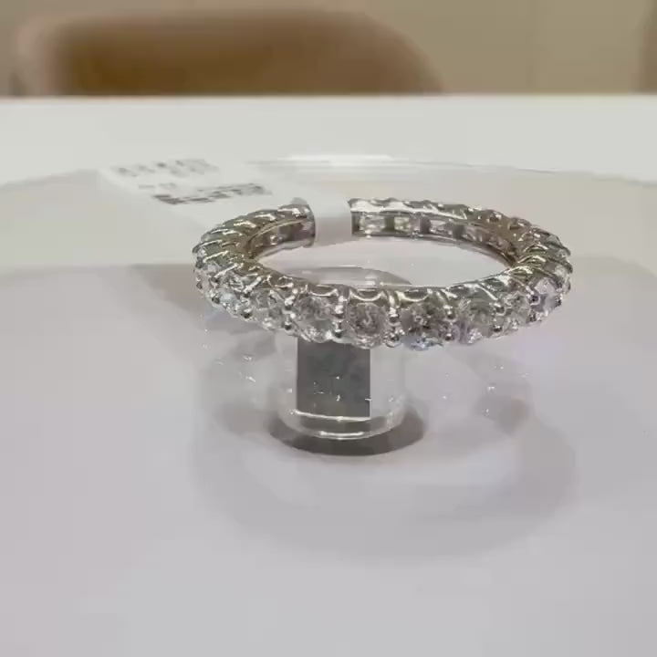 Lab Grown Diamond Eternity Band: 14K Gold Wedding Ring, SGL Certified