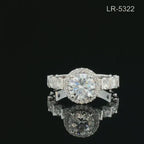 Lab Grown Diamond Halo Engagement Ring: 2.85Ct, 14K Solid Gold, SGL Certified