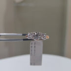 1.50Ct Three Stone Lab Grown Diamond Ring | 14K Gold Engagement Ring
